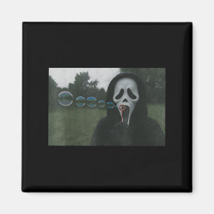 Imã Y Face Soprando Bolhas Engraçadas Horror Halloween