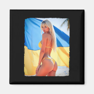 Imã Y Woman On T Shirt - Blonde Bikini Be And Ukraine 