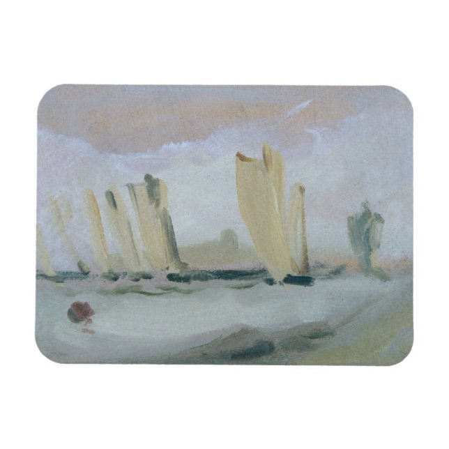 Ímã Yacht Racing on the Solent, anteriormente atribuíd (Horizontal)