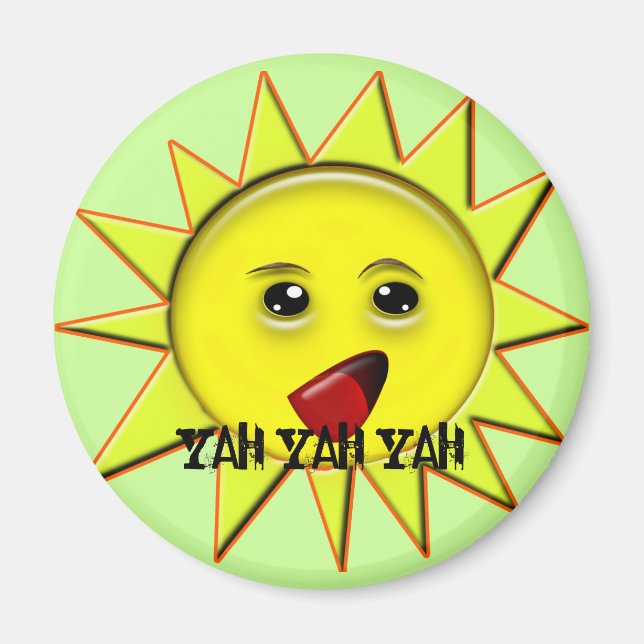 Imã Yah Yah Funny Button (Frente)