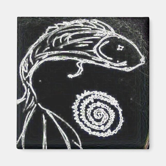 Imã yaie betta fish desenho (Frente)