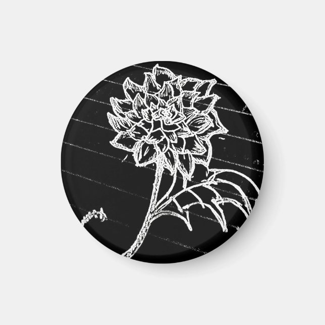 Imã yaie rosas negras flor goth emo    (Frente)