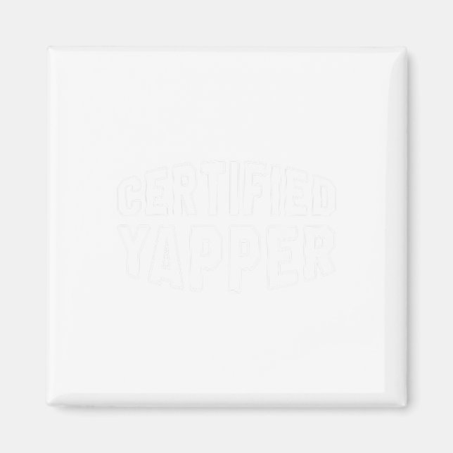 Imã Yapper Funny Professional Yapper Certificado (Frente)