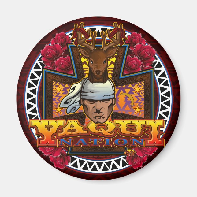 Imã Yaqui Nation Dancer Magnet 2 (Frente)