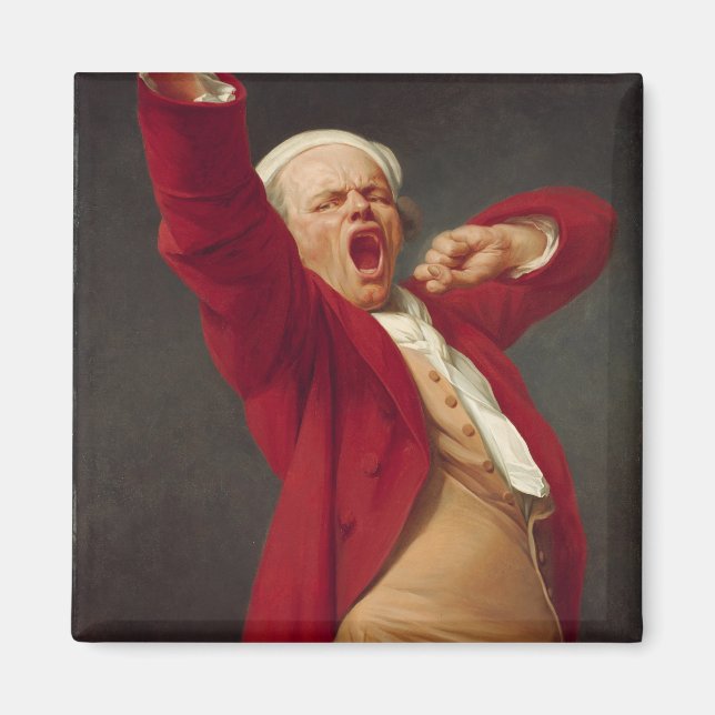 Imã Yawning Man (autorretrato) (por Joseph Ducreux) (Frente)