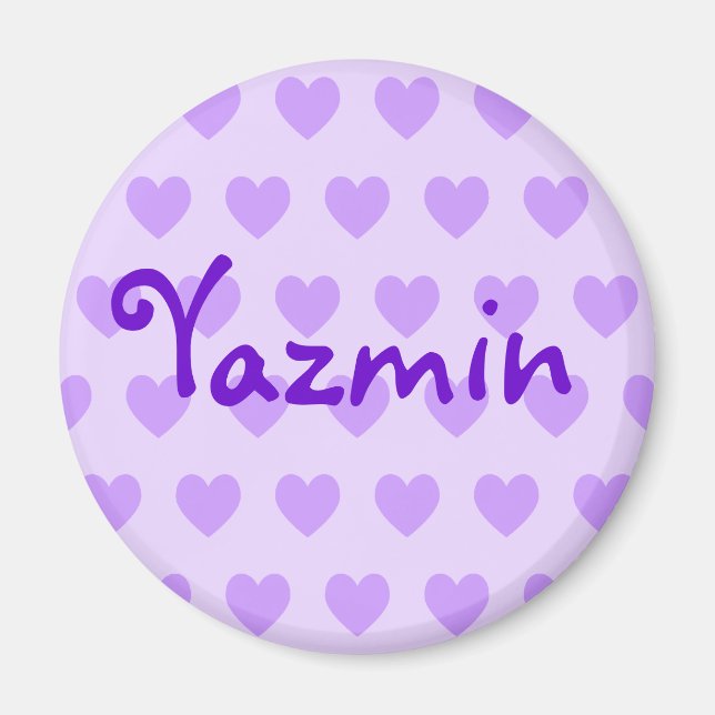 Imã Yazmin em roxo (Frente)