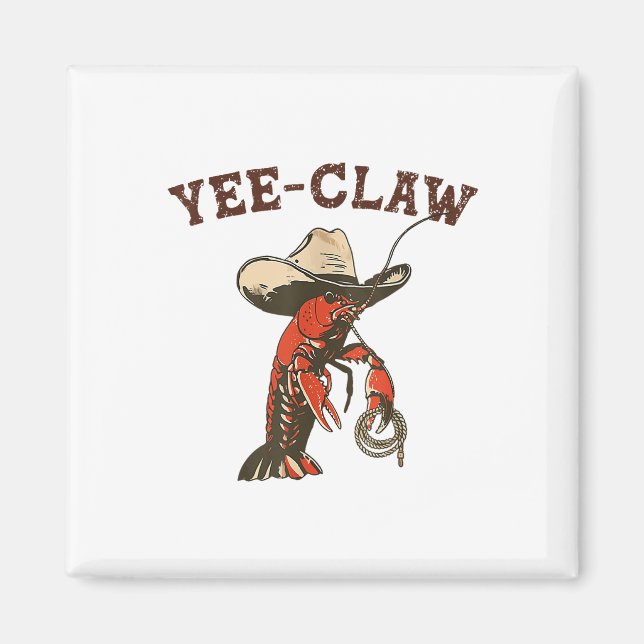 Imã Yee Claw Engraçado Crawfish Festival de Caputos Ca (Frente)