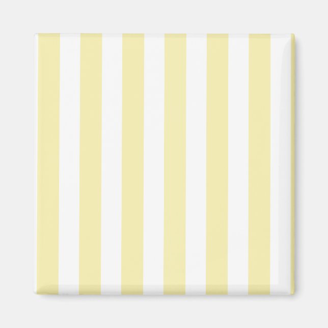 Imã Yellow and white candy stripes (Frente)