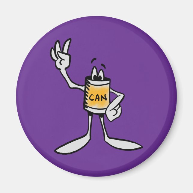 Imã Yellow Can Creature Kitchen Fridge Magnet (Frente)