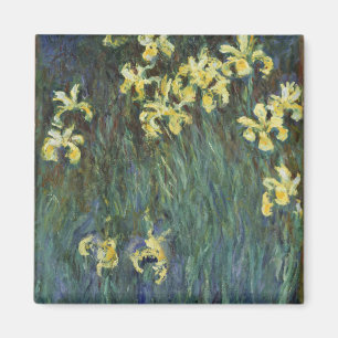Imã Yellow Iriss by Claude Monet, Vintage Fine Art