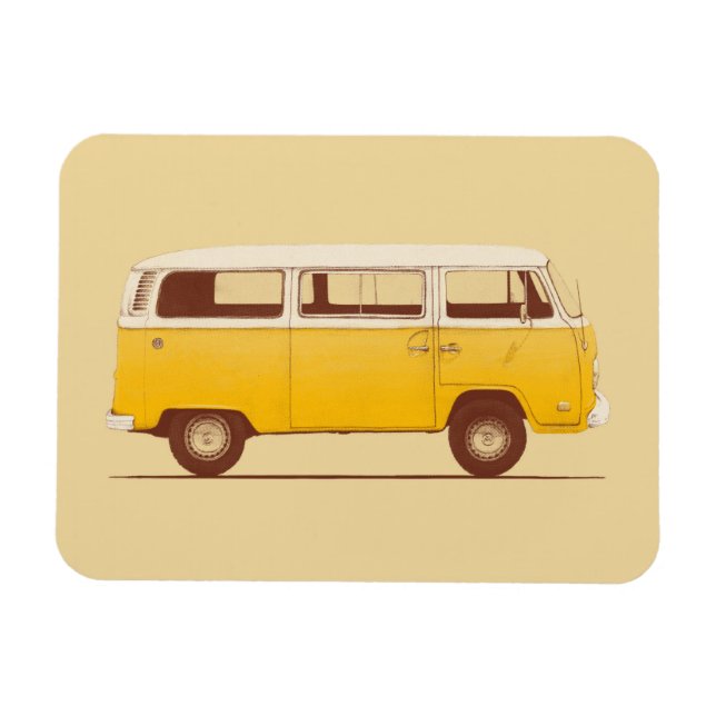 Ímã Yellow Van | Florent Bodart (Horizontal)