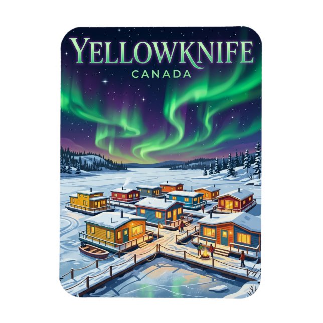 Ímã Yellowknife Canadá (Vertical)