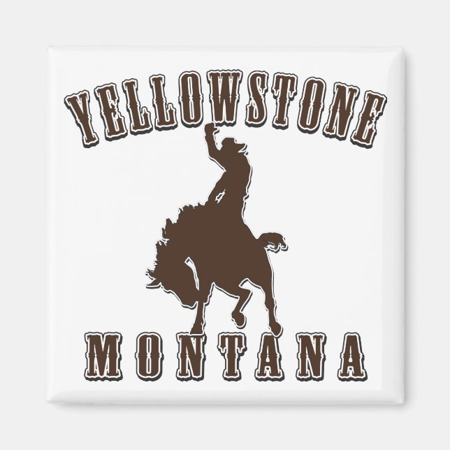 Imã Yellowstone-Cowboy (Frente)