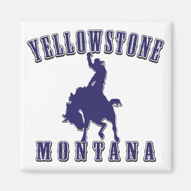 Imã Yellowstone-Cowboy-Blue (Frente)
