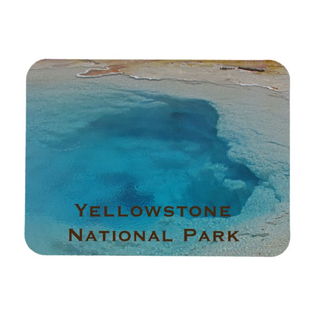 Ímã Yellowstone Keepsasaame Blue Piscina Parque Nacion (Horizontal)