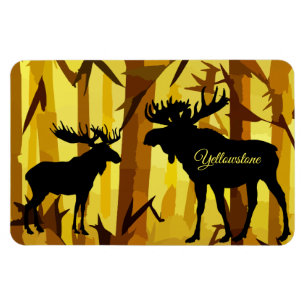 Ímã Yellowstone Magnet-Moose