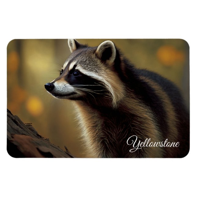 Ímã Yellowstone Magnet-Raccoon (Horizontal)