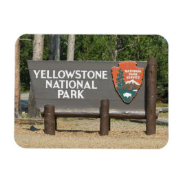 Ímã Yellowstone National Park, sign, Wyoming, U. S.