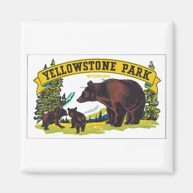 Imã Yellowstone Park, Wyoming (Frente)