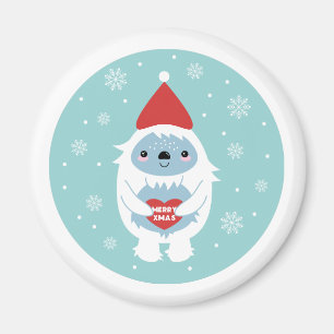 Imã Yeti alegre do Xmas