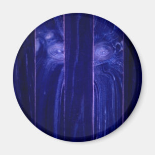 Imã Yeti Face em Wooden Crate