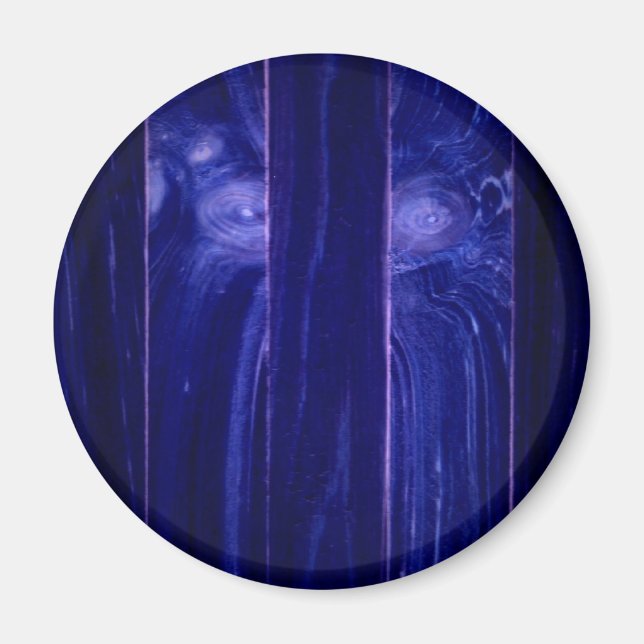 Imã Yeti Face em Wooden Crate (Frente)