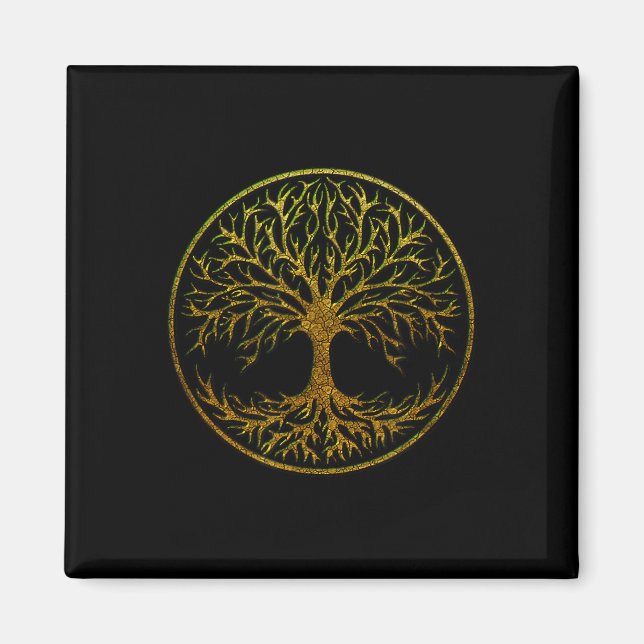 Imã Yggdrasil, Árvore Celta Da Vida, Mitologia Nórdica (Frente)
