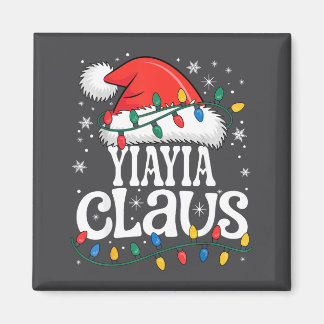 Imã Yiayia Claus Funny Xmas Christmas Grandma Holiday 