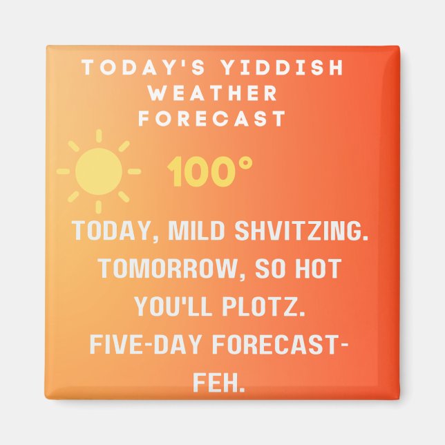 Imã Yiddish Weather Forecast  (Frente)