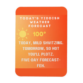 Ímã Yiddish Weather Forecast 