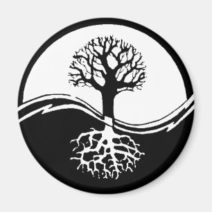 Imã Yin e árvore de yang de vida