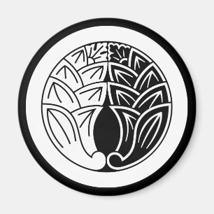 Imã Yin e yang Abraçando gengers japoneses em círculo