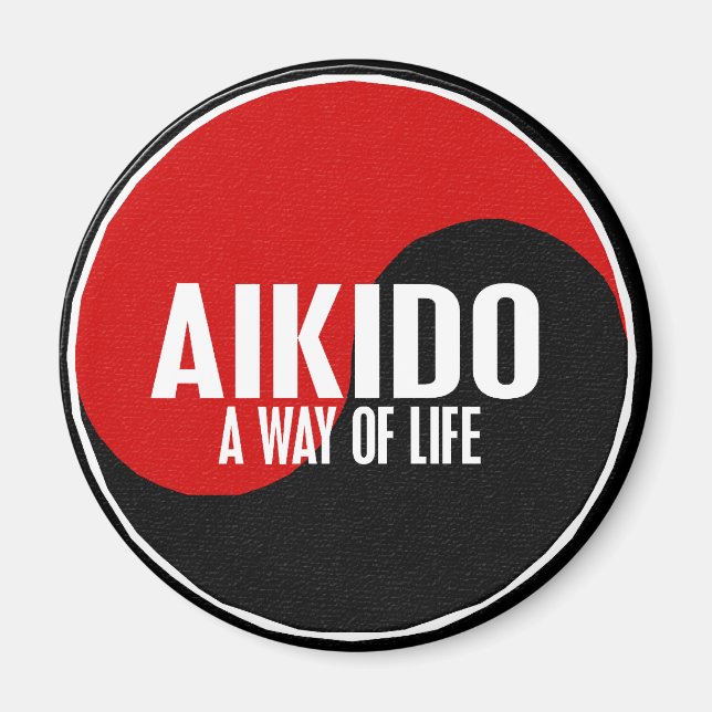 Imã Yin Yang Aikido 1 (Frente)