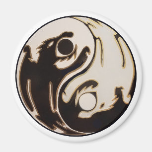 Imã Yin yang Dragão Duplo