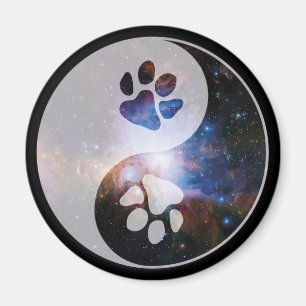 Imã Yin Yang Paw Cósmico