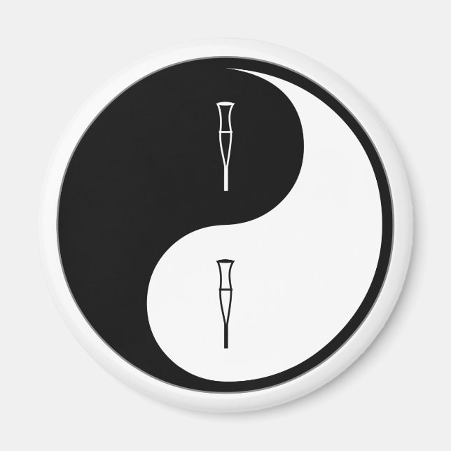 Imã Yin Yang Reabilitação (Frente)