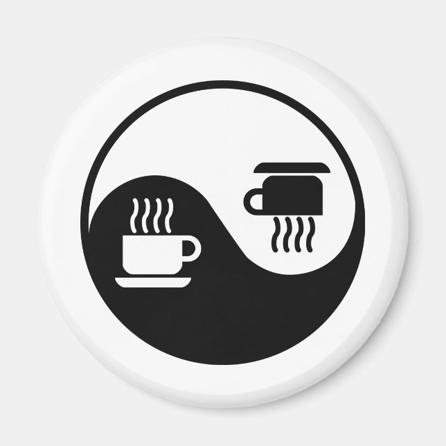 Imã Ying e Yang do Café (Frente)
