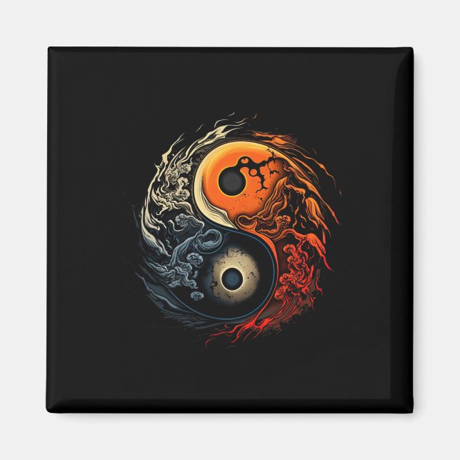 Imã Yinyang Yoga Zen Yin Yang Meditação  (Frente)