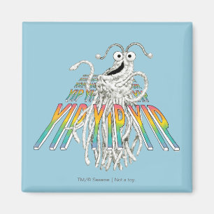 Imã Yip Yips Desenho de Esquema B&W