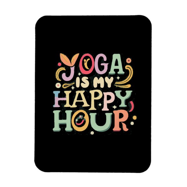 Ímã Yoga É Minha Hora Feliz (Vertical)
