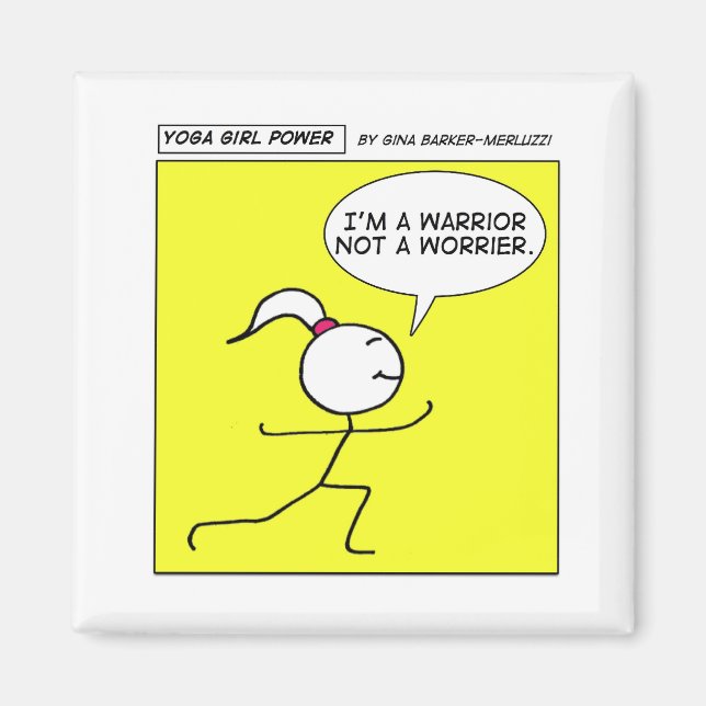 Imã Yoga Girl Power (Frente)