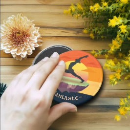 Imã Yoga Instrutor Meditation Pose Sun Flying Island