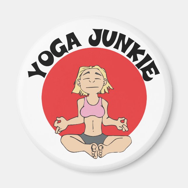 Imã Yoga Junkie Gift (Frente)