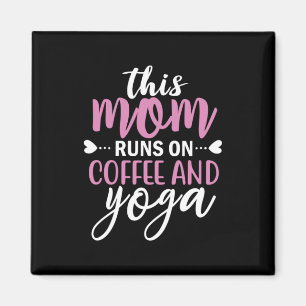 Imã Yoga Lover Esta Mãe Funciona No Café E Ioga