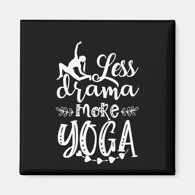 Imã Yoga Lover | Menos E Mais Ioga (Frente)