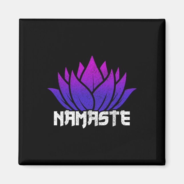 Imã Yoga Namaste Buda Flor de Lótus Budismo Iogue Buda (Frente)