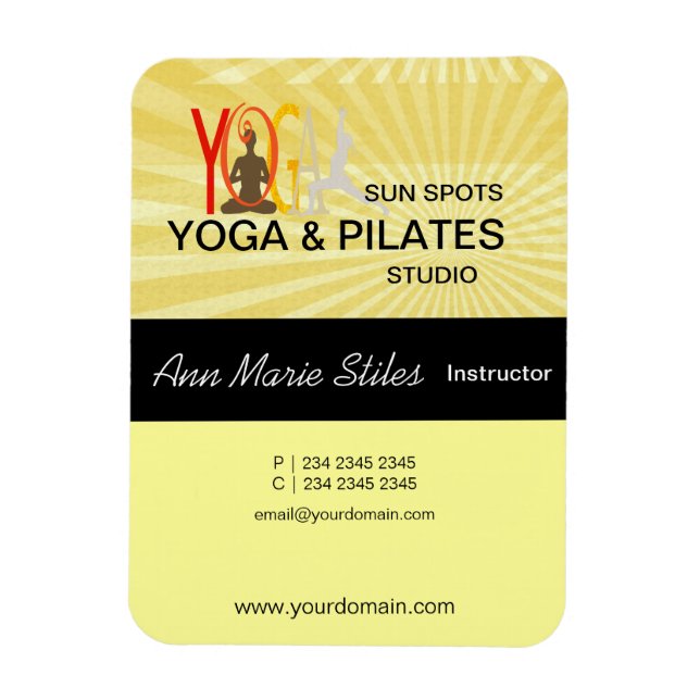 Ímã Yoga Pilates Business (Vertical)
