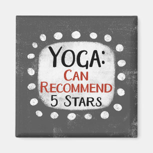 Imã Yoga Review 5 Stars Refrigerator Magnet