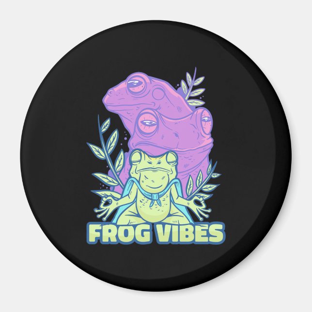 Imã Yoga Sapo Vibes (Frente)