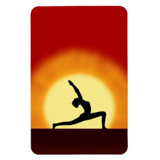 Ímã Yoga Sunrise Pose Shilhout Grandes Magnets Flexi
